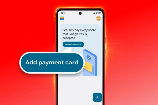 First-time user setup through Google Wallet